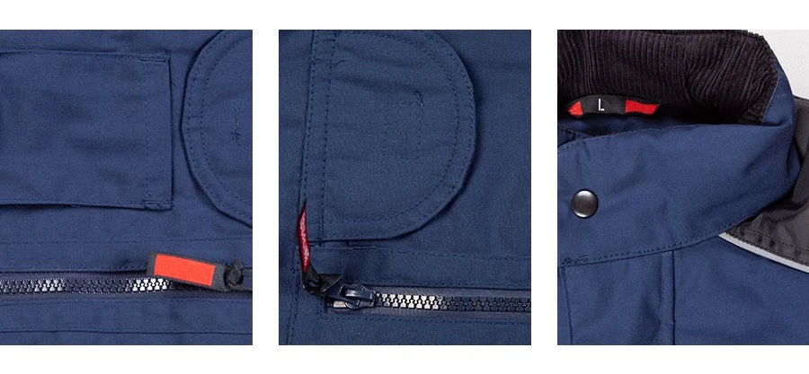 mens workwear vest details