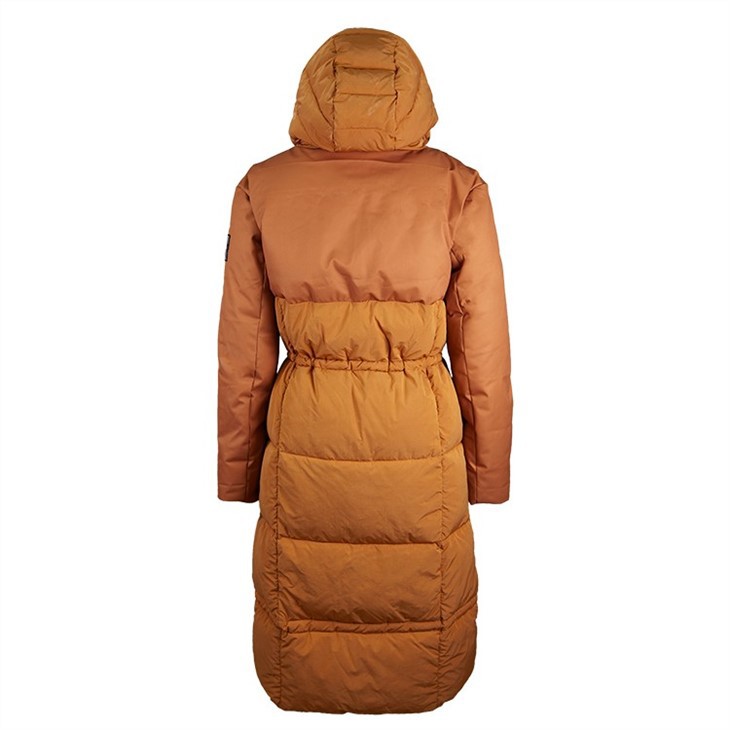 Ladies long padded parka keep warm