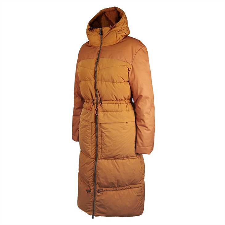 Ladies long padded parka waterproof